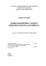 Referāts 'Modeļsaimniecības "Avenes" mēslošanas plāna sastādīšana', 1.