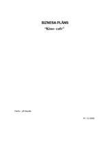 Biznesa plāns 'SIA "Kino - cafe"', 1.
