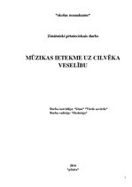 Referāts 'Mūzikas ietekme uz cilvēka veselību', 1.