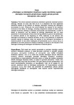 Eseja 'Ideoloģijas un ideoloģiskās domāšanas izpētes teorētiskie aspekti', 1.