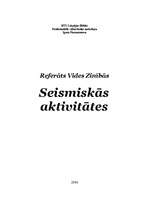 Referāts 'Seismiskās aktivitātes', 1.