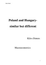 Referāts 'Macroeconomic Analysis of Poland and Hungary', 1.