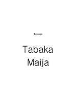Konspekts 'Maija Tabaka', 1.