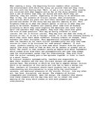 Eseja 'Does Fiction Follow a Pattern or Design?', 1.