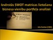 Referāts 'Izvērstās SWOT matricas analīze', 17.