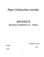 Referāts 'Bizantijas arhitektūra 5.-15.gadsimtā', 1.