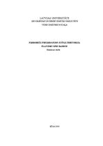 Diplomdarbs 'Pārrobežu piesārņojums jutīgā teritorijā: Platones upes baseins', 1.