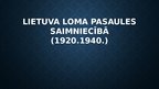 Prezentācija 'Lietuvas loma pasaules saimniecībā', 1.