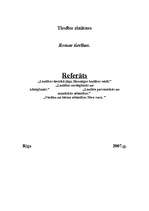 Referāts 'Romas tiesības', 1.