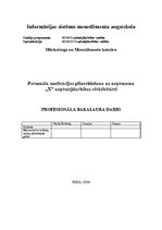 Diplomdarbs 'Усовершенствование мотивации персонала на предприятии "X" для эффективности пред', 1.