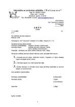 Paraugs 'Akta paraugs', 1.