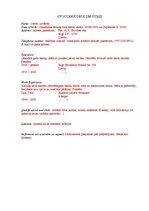 Paraugs 'Curriculum Vitae', 1.