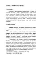 Konspekts 'Psihoanalīze un kompleksi', 1.