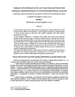 Referāts '"Seesam Life Insurance SE" Latvijas filiāles privātās pensijas apdrošināšana un ', 1.