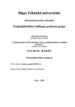 Referāts 'Neeksistējoša uzņēmuma mārketinga vides un stratēģijas analīze, darbības plānoša', 1.