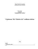 Referāts 'Uzņēmuma "X" vadības sistēma', 8.