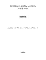 Prezentācija 'Krāsu analizēšana virtuves interjerā', 1.