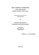 Konspekts 'Ražošanas organizācija. Ieņēmumi un ražošanas izmaksas', 1.