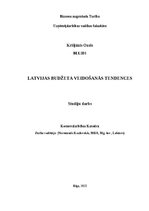 Referāts 'Latvijas budžeta veidošanās tendences', 1.