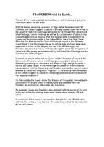 Eseja 'The Queens visit in Latvia', 1.