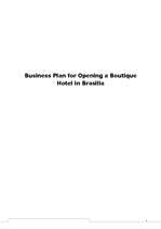 Biznesa plāns 'Bussiness Plan for Opening a Boutique Hotel in Brasilia', 1.