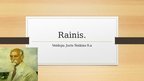Prezentācija 'Rainis', 1.