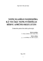 Referāts 'Nepilngadīgo noziedzība kā vecāku nepilnvērtīgas bērnu aprūpes rezultāts', 92.
