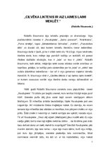 Eseja '"Cilvēka liktenis ir aiz laimes laimi meklēt". R.Blaumanis', 1.