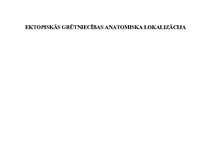 Konspekts 'Ektopiskas grūtniecības anatomiska lokalizācija', 1.