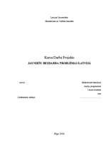 Referāts 'Jauniešu bezdarba problēmas Latvijā', 1.