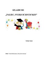 Konspekts 'Izlaidums "Paliec sveiks, bērnudārz!"', 1.