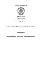 Paraugs 'Integrēto nodarbību plāns nedēļai "Dabas parādības ziemā"', 1.