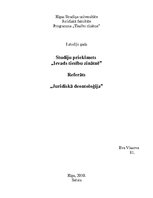 Referāts 'Juridiskā deontoloģija', 1.