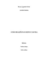Referāts 'Ātrās reaģēšanas grupas taktika', 1.