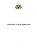 Konspekts 'Gaismas nozīme fotogrāfijā un fotografēšanā', 1.