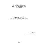 Biznesa plāns 'Biznesa plāns peintbola spēles laukumam', 1.