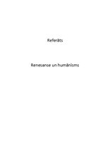 Referāts 'Renesanse un humānisms', 1.
