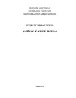 Referāts 'Vadīšanas klasiskās teorijas', 1.