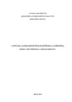 Konspekts 'Latvijas lauksaimniecības kartēšana. Lopkopība', 1.