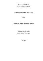 Konspekts 'Viesnīcas "Hilton" situācijas analīze', 1.