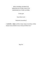 Konspekts 'Starpkultūru komunikācija', 1.