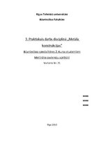 Paraugs '3.praktiskais darbs disciplīnā "Metāla konstrukcijas"', 1.