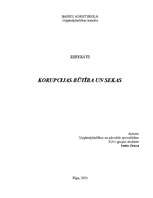 Referāts 'Korupcijas būtība un sekas', 1.