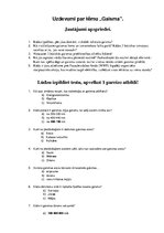 Konspekts 'Gaisma', 1.