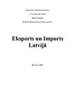 Referāts 'Eksports, imports Latvijā (2004-2006)', 1.
