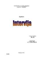 Konspekts 'Intervija', 1.