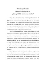 Eseja 'Profesora Dr.Gunnar Prause vieslekcija "Demogrāfiskās izmaiņas un to sekas"', 1.