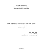 Referāts 'Baiļu reprezentācija un uztvere filmā "Zāģis"', 1.