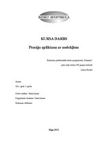 Referāts 'Pensiju aplikšana ar nodokļiem', 1.