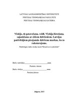 Referāts 'Viskijs, tā gatavošana, veidi, lietošana', 1.